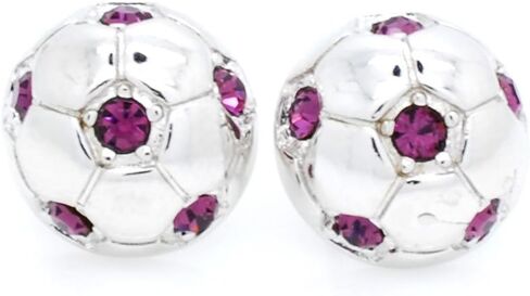 POST SOCCER BALL EARRINGS, Crystal HALF SOCCER BALL EARRINGS in Saudi Arabia