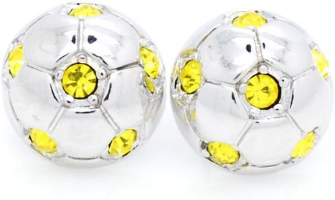 POST SOCCER BALL EARRINGS, Crystal HALF SOCCER BALL EARRINGS in Saudi Arabia