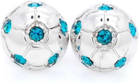 POST SOCCER BALL EARRINGS, Crystal HALF SOCCER BALL EARRINGS in Saudi Arabia