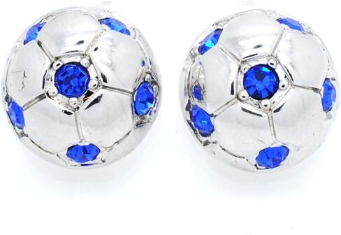 POST SOCCER BALL EARRINGS, Crystal HALF SOCCER BALL EARRINGS in Saudi Arabia