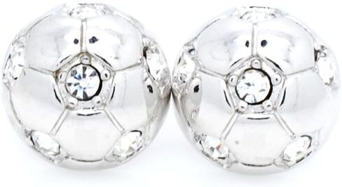 POST SOCCER BALL EARRINGS, Crystal HALF SOCCER BALL EARRINGS in Saudi Arabia