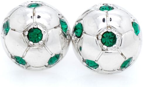 POST SOCCER BALL EARRINGS, Crystal HALF SOCCER BALL EARRINGS in Saudi Arabia