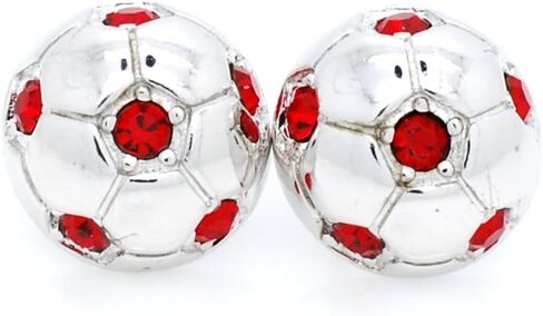 POST SOCCER BALL EARRINGS, Crystal HALF SOCCER BALL EARRINGS in Saudi Arabia