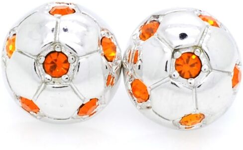 POST SOCCER BALL EARRINGS, Crystal HALF SOCCER BALL EARRINGS in Saudi Arabia