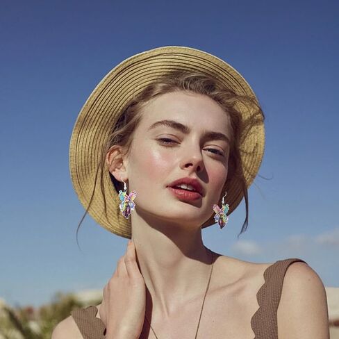 Melanie Merch Inspired Acrylic Butterfly Earrings Unique Jewelry for Fans, Cosplay, and Fashionistas in Saudi Arabia