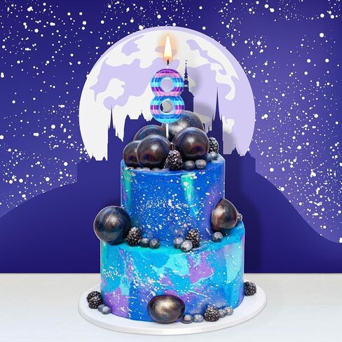 Video Game Birthday Candles Piñata Gaming Party Candle Numeral Birthday Cake Topper for Kids Battle Boys Birthday Decoration Gaming and Video Game Party Decoration Supplies(Number 8) in Kuwait