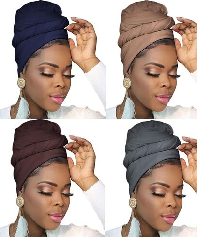 Head Wraps for Black Women Hijab Scarves Large Muslim Headwraps Stretch Hair Wraps Headband in Saudi Arabia