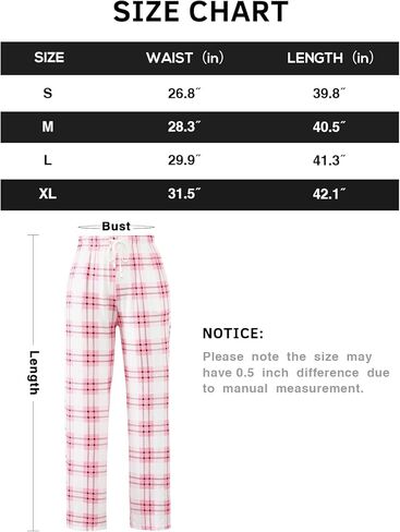 سراويل كاجوال منقوشة للنساء سراويل بيجامة فضفاضة بخصر مطاطي برباط مع جيوب، عبوة من قطعتين in Kuwait