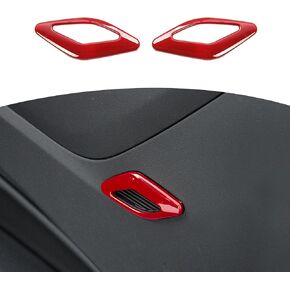 RT-TCZ for Camaro Door Side Speaker Horn Trim Cover Red for Chevy Camaro 2017-2024 Red Interior Accessories 2pcs