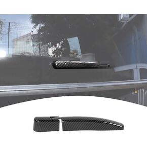 for Bronco Rear Window Windshield Wipers Trim Covers Carbon Fiber Compatible with 2021 2022 2023 Ford Bronco Carbon Fiber Exterior Accessories (Rear)