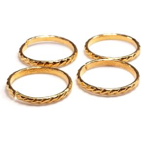 Daily Use Metal Alloy (Panchaloha) Toe Ring for Women- Single Round with Diagonal Cut