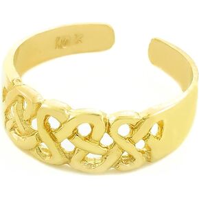 14k Gold Trinity Knot Toe Ring