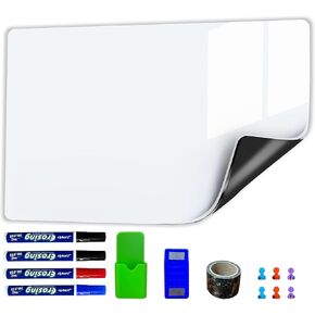 Magnetic Dry Erase Whiteboard Paper, Magnetic White Board with New Dirt Repellent Technology, Whiteboard for Wall, Magnetic Dry Erase Board (Inches, 31.5" x 16")