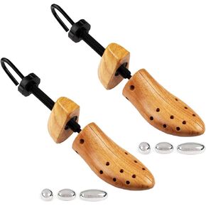 FootFitter Professional 2-Way Shoe Stretcher Set – Pair of Stretchers - Stretches Length & Width, Loosens & Widen Shoes
