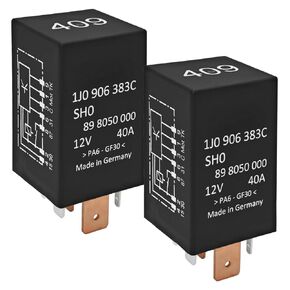 (Pack of 2) 409 7-Pin Fuel Pump Relay 1J0906383C - Compatible with Audi VW Jetta Golf Passat GTI MK4 Beetle Replace 1J0906383B 1J0906383
