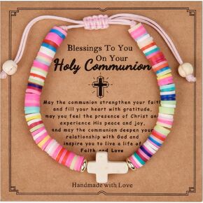 Girl Cross Bracelet First Communion Baptism Confirmation Girl