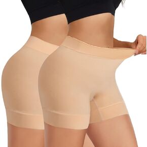 2-4 Pack Anti Chafing Shorts Women, Seamless Slip Shorts for Under Dresses, Spandex Bike Shorts for Yoga Workout