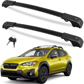 Roof Rack Cross Bars 220lb Compatible with Ford Escape 2013 2014 2015 2016 2017 2018 2019, Heavy Duty Lockable Aluminum Roof Rails Crossbars Cargo Bars Canoe Rooftop Black Carrier Luggage
