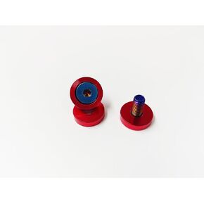 Counterbore Washer for Bolts M6 15Pcs Washers for Screws Fender Bumper Washers Engine Bay Dress Up Gaskets/Shims Fasteners Accessories Applicable to RC/FPV/PC/Drones/Toys/Locomotive (red)