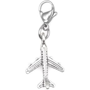 It's All About...You! Airplane Clip on Charm Perfect for Necklaces Bracelets 94Ah