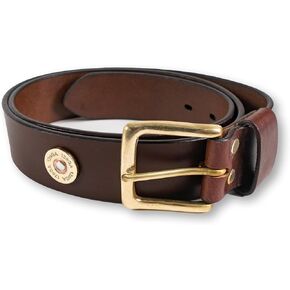 Shotgun Shell Concho Mens Belt Full Grain Cowhide Leather Western Belt for Jean