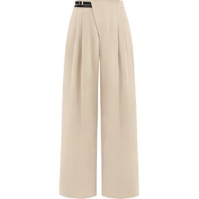 PRETTYGARDEN Women's Wide Leg Pants Dressy High Waisted Business Casual Work Office Suit Palazzo Pant Trousers