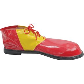 Red and Yellow Glossy Clown Shoes (Adult Size) 2 Pairs - Perfect Birthday and Halloween Costume Outfit