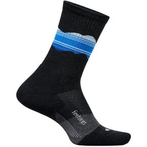 Feetures Trail Max Cushion Mini Crew Sock - Running Socks for Women and Men - Moisture Wicking