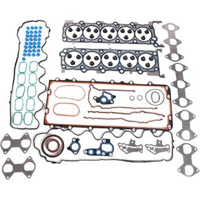 HS26302PT Cylinder Full Gasket Set Fit for Ford 2005-2010 F-250 F-350 Super Duty 2005-2011 F-450 F-550 Super Duty 6.8L SOHC V10 Head Gasket Set with Lower Gasket