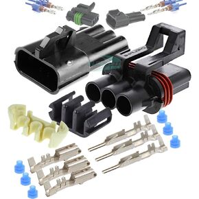 Aptiv Metri-Pack 280 Series 3-Way Connector w/10-12 AWG Sealed Waterproof