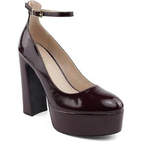 JENN ARDOR Women's Chunky Platform High Heels Closed Toe Block Pumps Ankle Strap Dress Wedding Party Pumps