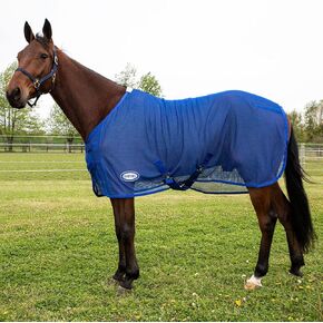 Country Pride Fitted Scrim Fly Sheet (Blue, Large 78-80")