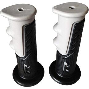 HTTMT XH4077- Atv Watercrafts Inchesr Inches Engraved Gel Grips Gray Compatible With Atv Quad Yamaha Kawasaki Polaris Seadoo Bombardier Jet Ski Foreman Recon Rincon