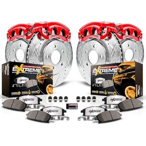 Power Stop KC2023A-36 Front & Rear Z36 Truck and Tow Brake Kit with Calipers