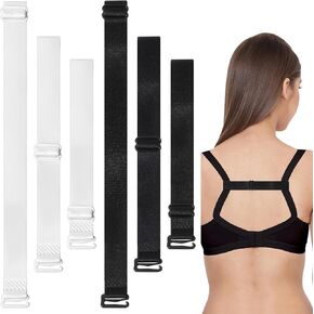 6 Pcs Bra Strap Holder Adjustable Invisible Bra Straps Bra Hooks for Racerback Bra Accessories Bra Strap Clips for The Back