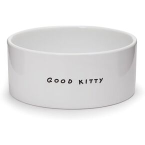 EveryYay Dining in Good Kitty Ceramic Cat Bowl, 1 Cup