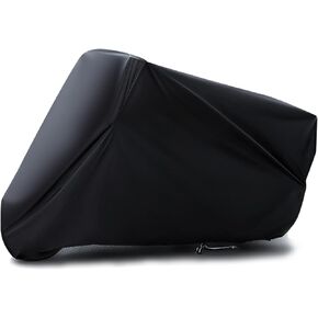 Motorcycle Cover Waterproof Outdoor Storage for All Season Universal, Rain Sun Dust Protection, Moped Motor Cycle Cover Fits Up to 96.5" Motorcycle Scooter Electric Bike