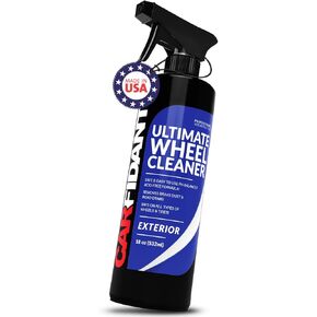 Carfidant Ultimate Wheel and Tire Cleaner Spray - Non-Acidic, Save For All Wheels and Tires - Easily Remove Persistent Brake Dust and Resilient Dirt - 18 fl. oz.