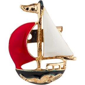 Knighthood Cute Sail Boat Lapel Pin Badge Coat Suit Collar Accessories Brooch for Men