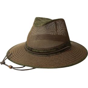 Henschel Hats Aussie Breezer 5310 Cotton Mesh Distress Gold Hat, XX-Large