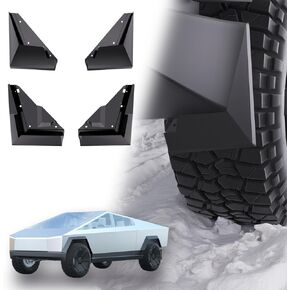 mud Flaps Splash Guards Compatible with 2024 Tesla Cyber Trucks Accessories Splash Guards No Need to Drill Holes Cyber Truck Front and Rear Splash Guards 4-Piece Set