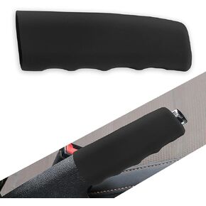 1 PC Car Handbrake Cover, 4.8" x 1.65" x 1.41" Silicone Wave Anti-Slip Parking Brake Protective Cover, Universal Decorative Grip Accessory, Product Compatible with Cars, Trailers (Black)