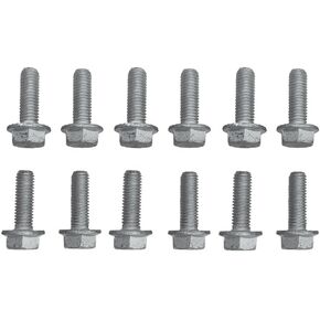 Exhaust Manifold Bolts, 12PCS IS Header Bolts Manifold Header Bolts for Chevy GM LS1 LS2 LS6 LS7 LSX 4.8L 5.3L 6.0L 6.2L