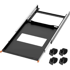 ALL-TOP Fridge Slide with Chopping Board, Inner 29.3 x 18.7in, Vehicle Refriderator Slider with 4 Buckle Straps, Max 287 LBS, 3rd Gen