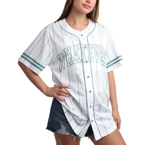 The Simpsons Women's Baseball Jersey - Novelty Fashion Lisa Simpson Whatever Vintage Shirt - Jersey Top for Women (S-XL)