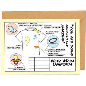 Funny New Mom Greeting Card // 1st Mothers Day Card // Pregnancy Gifts For Women // A5