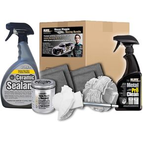 Flitz Mason Maggio Racing Bundle: Premium Car Cleaning Kit for Car Enthusiast - All-in-One Car Detailing, Wheel Cleaner, Polish & Ceramic Protection Solution