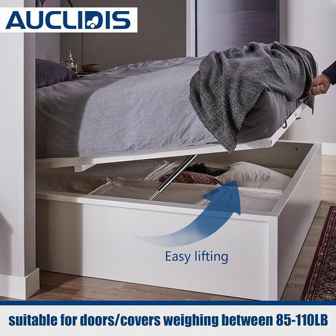 20 Inch 100lb/445N Gas Strut Shock Spring Lift Support for RV Camper Bed Storage Cover Door Tool Box Toy Lid Basement Boat Hatch TV Cabinet Chicken Coop Black Replacement Parts, Set of 2 by AUCLIDIS in Saudi Arabia
