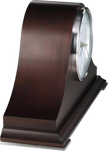 ساعة Howard Miller Salem Mantel 635-226 - لمسة نهائية من القهوة السوداء، قرص أبيض حاد، أرقام عربية بلمسة نهائية من النيكل، ديكور منزلي على طراز تامبور، حركة كوارتز أحادية الرنين in Saudi Arabia