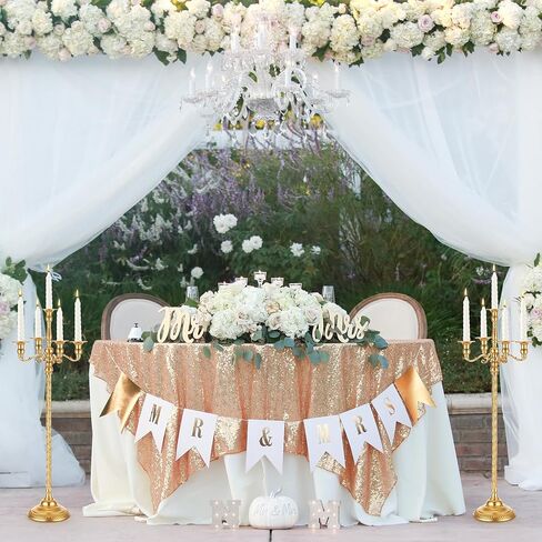 Suclain 2 Pcs 35 Inch Tall Candelabra 5 Arm Gold Candelabra Wedding Candelabras Centerpieces Vintage Floor Standing Candle Holders for Home Living Room Dining Table Party Event Ceremony Decoration in Saudi Arabia